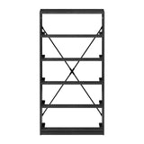 5-Drawer Modern Fabric Storage Dresser Black - Omega Lifestyles