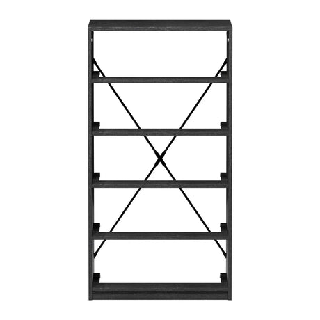 5-Drawer Modern Fabric Storage Dresser Black - Omega Lifestyles