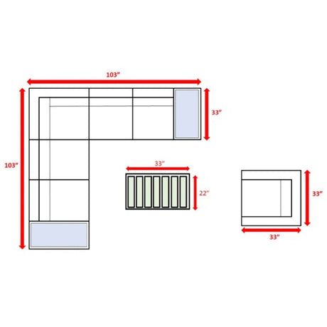 5 - Person Brown HDPE Wicker Patio Seating Set With Cushions - Driftwood - Omega Lifestyles