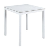 5-Piece Counter Height Square Wooden Dining Table Set - Omega Lifestyles