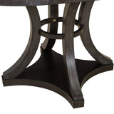 5-Piece Extendable Round Dining Table Set With Upholstered Chairs - Omega Lifestyles