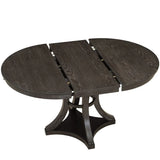 5-Piece Extendable Round Dining Table Set With Upholstered Chairs - Omega Lifestyles