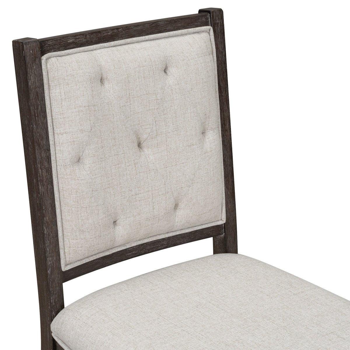 5-Piece Extendable Round Dining Table Set With Upholstered Chairs - Omega Lifestyles