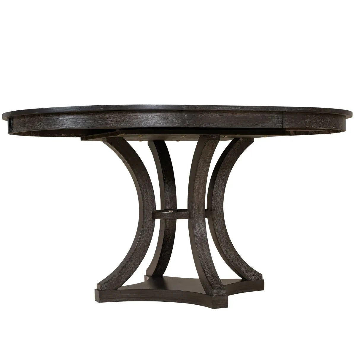 5-Piece Extendable Round Dining Table Set With Upholstered Chairs - Omega Lifestyles