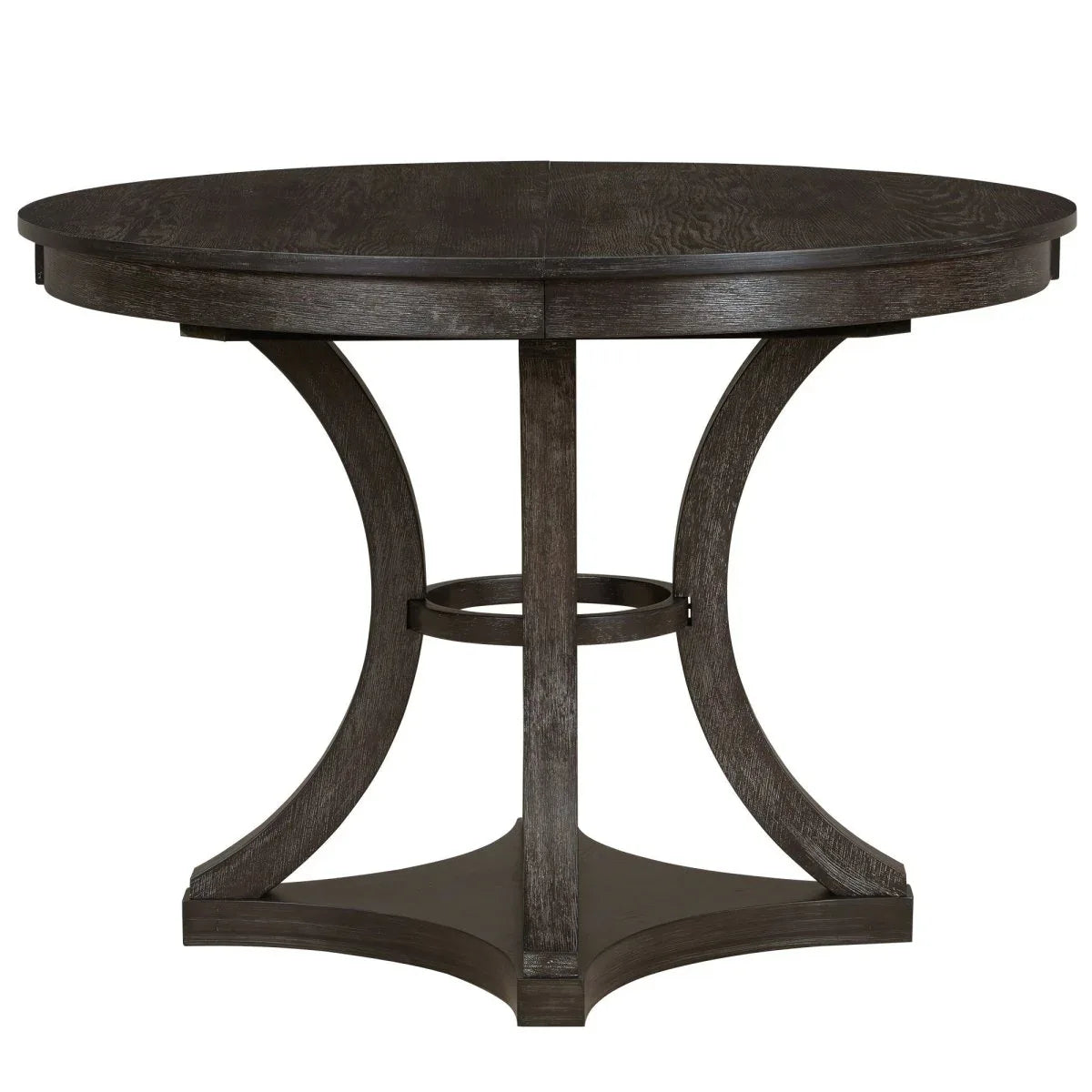 5-Piece Extendable Round Dining Table Set With Upholstered Chairs - Omega Lifestyles