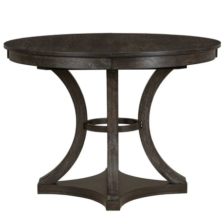 5-Piece Extendable Round Dining Table Set With Upholstered Chairs - Omega Lifestyles