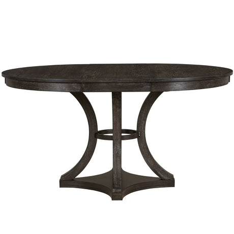 5-Piece Extendable Round Dining Table Set With Upholstered Chairs - Omega Lifestyles