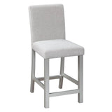 5-Piece Solid Wood Counter Height Dining Table Set With Upholstered Chairs - Omega Lifestyles