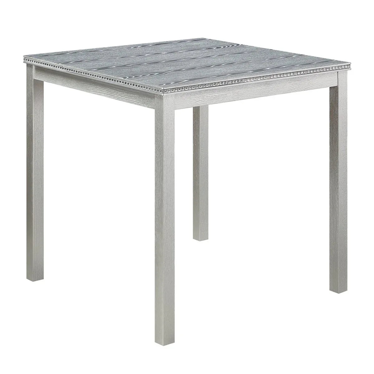 5-Piece Solid Wood Counter Height Dining Table Set With Upholstered Chairs - Omega Lifestyles