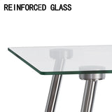 51-Inch Tempered Glass Dining Table Set With Chairs - Omega Lifestyles