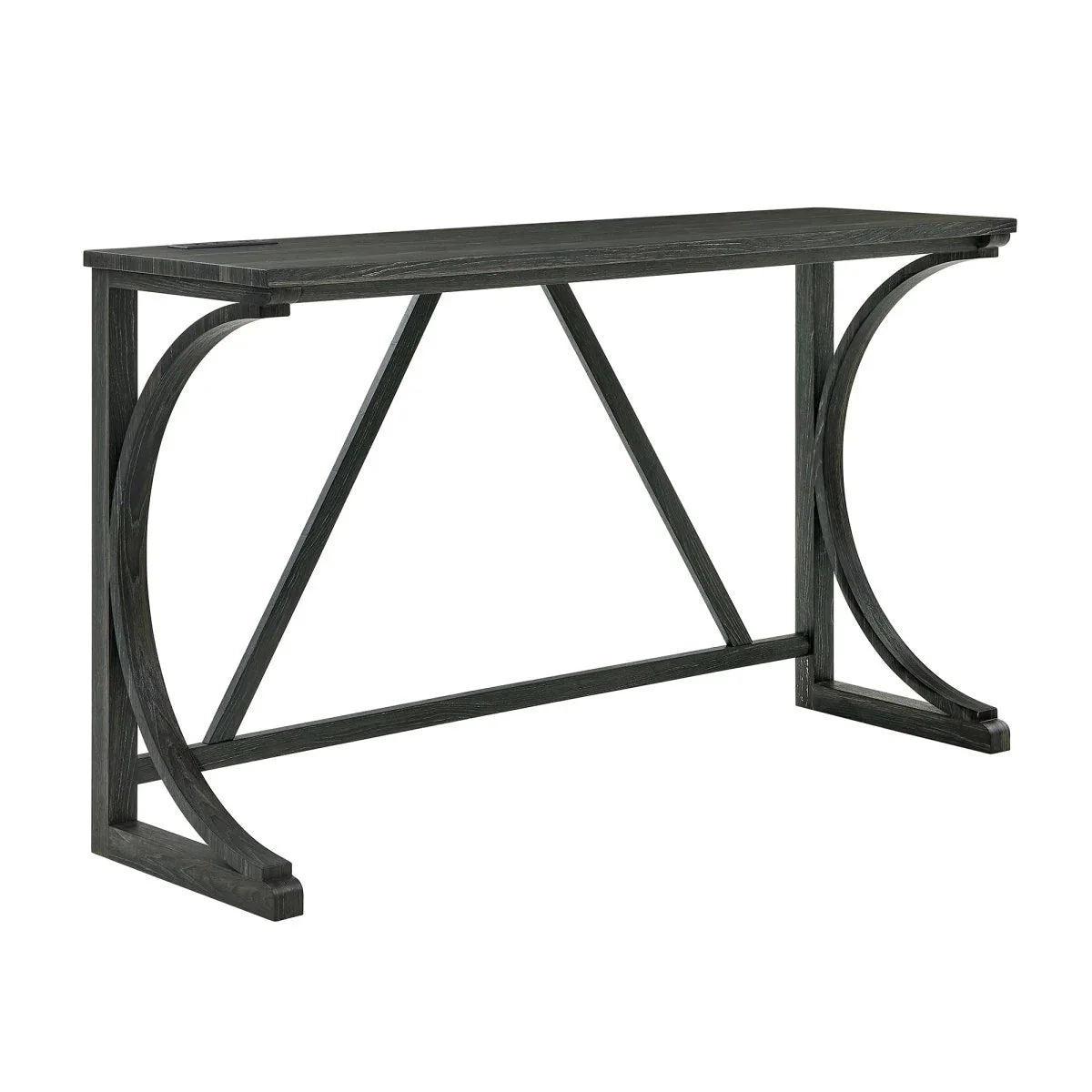 59-Inch Industrial Solid Wood Bar Table And Stools Set - Omega Lifestyles