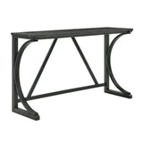 59-Inch Industrial Solid Wood Bar Table And Stools Set - Omega Lifestyles