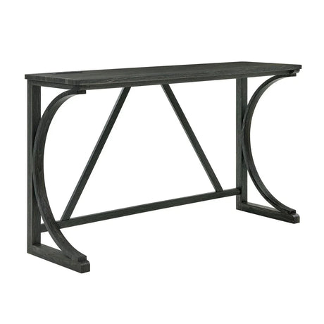 59-Inch Industrial Solid Wood Bar Table And Stools Set - Omega Lifestyles