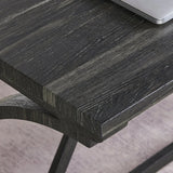 59-Inch Industrial Solid Wood Bar Table And Stools Set - Omega Lifestyles