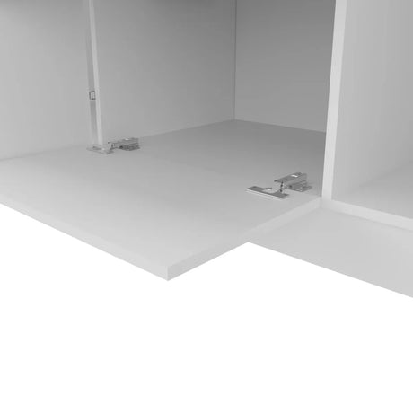 6-Door White Engineered Wood Wardrobe Armoire - Omega Lifestyles