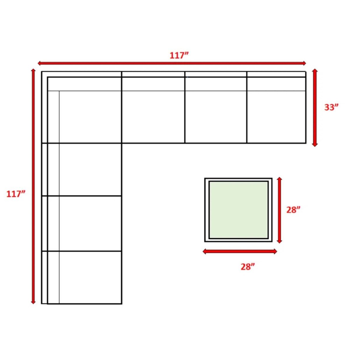 6 - Person Outdoor Wicker Seating Set With Plush Cushions - Driftwood - Omega Lifestyles