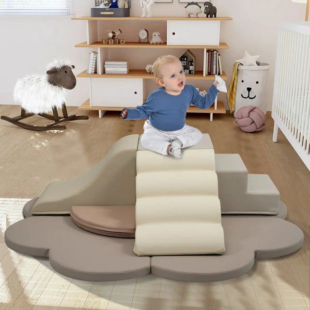 6-Piece Colorful Soft Foam Blocks Activity Play Set - Omega Lifestyles