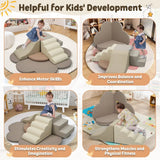 6-Piece Colorful Soft Foam Blocks Activity Play Set - Omega Lifestyles