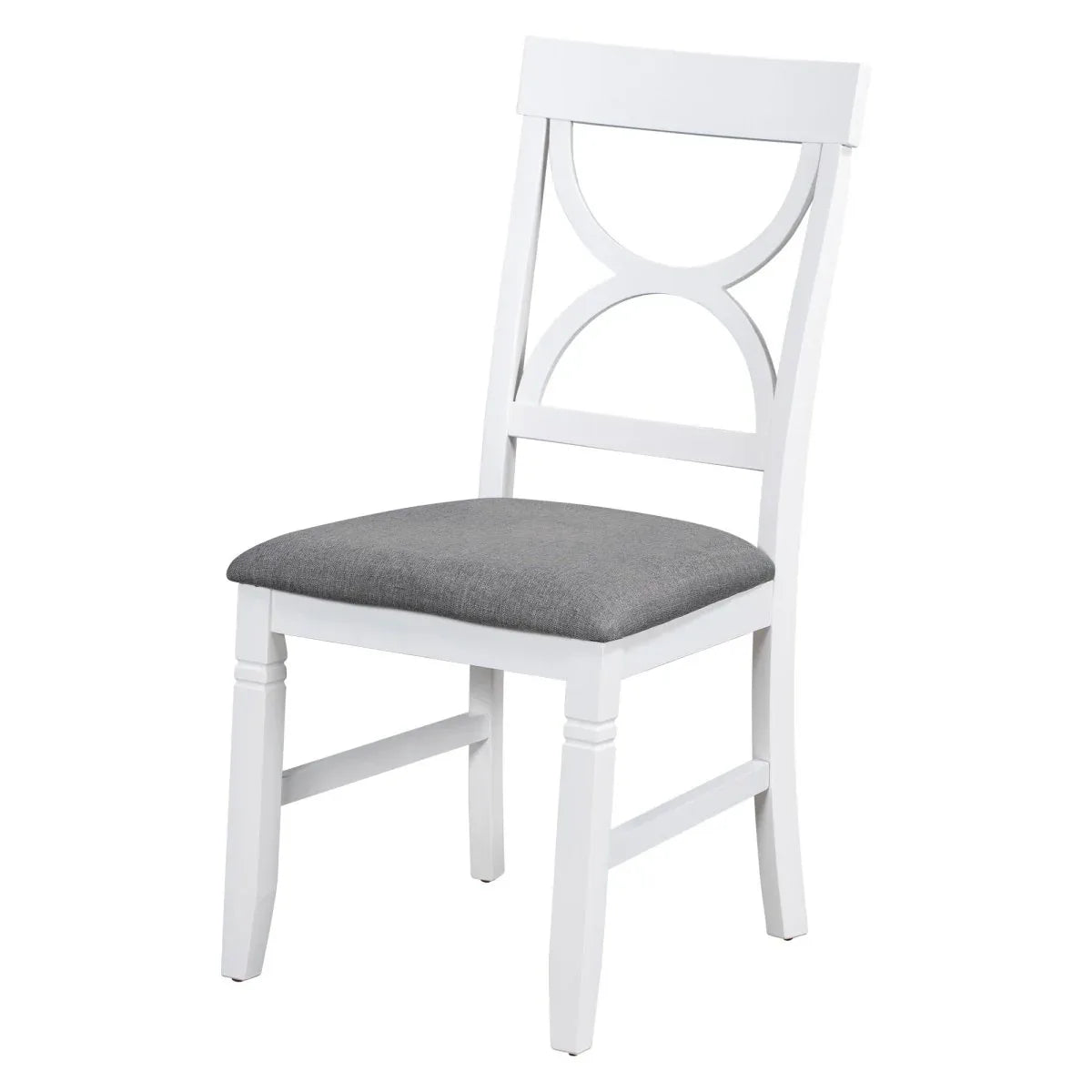 6-Piece Farmhouse Solid Wood Dining Table Set With Upholstered Bench - Omega Lifestyles