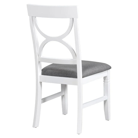 6-Piece Farmhouse Solid Wood Dining Table Set With Upholstered Bench - Omega Lifestyles