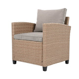 6-Piece Outdoor PE Rattan Patio Furniture Set With Cushions - Omega Lifestyles