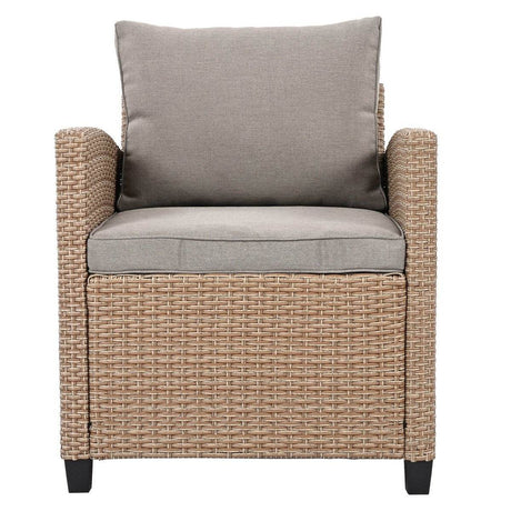 6-Piece Outdoor PE Rattan Patio Furniture Set With Cushions - Omega Lifestyles