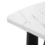 63-Inch Modern Faux Marble Rectangular Dining Table - Omega Lifestyles