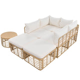 7-Piece All-Weather Wicker Outdoor Patio Sofa Set - Sleep Galleria