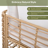 7-Piece All-Weather Wicker Outdoor Patio Sofa Set - Sleep Galleria