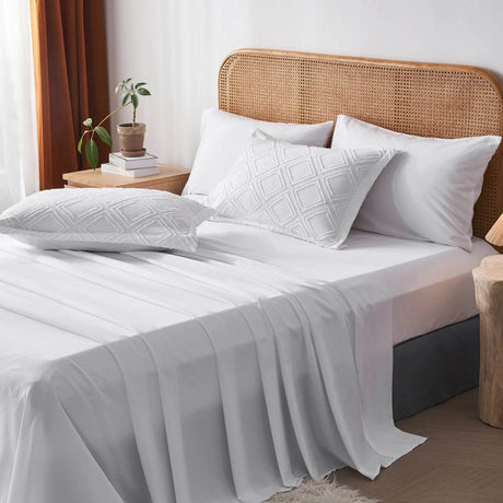 7-Piece Extra Soft Microfiber Diamond Tufted Comforter Set - Sleep Galleria