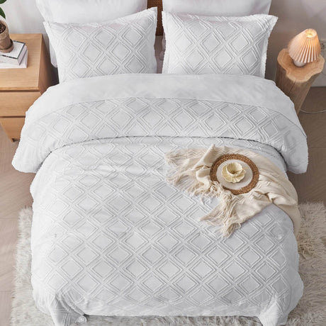7-Piece Extra Soft Microfiber Diamond Tufted Comforter Set - Sleep Galleria