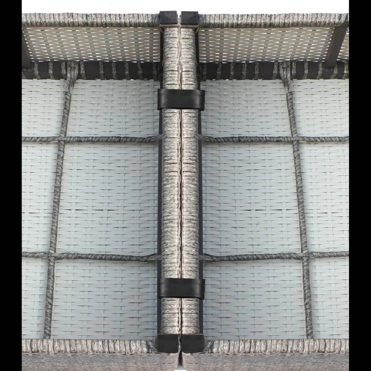 7 - Piece Weather - Resistant Wicker Outdoor Patio Sofa Set - Driftwood - Omega Lifestyles