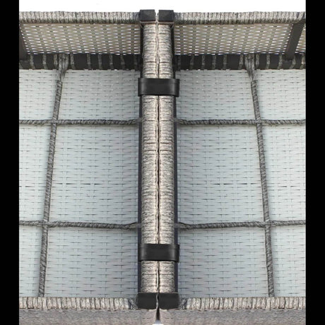 7 - Piece Weather - Resistant Wicker Outdoor Patio Sofa Set - Driftwood - Omega Lifestyles