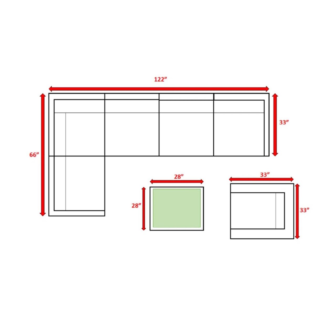 7 - Piece Weather - Resistant Wicker Patio Sectional With Cushions - Driftwood - Omega Lifestyles