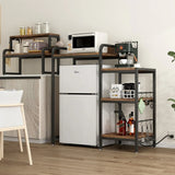 7-Tier Multifunctional Mini Fridge And Microwave Storage Rack - Omega Lifestyles