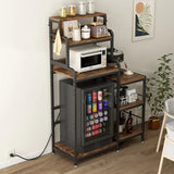 7-Tier Multifunctional Mini Fridge And Microwave Storage Rack - Omega Lifestyles