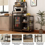 7-Tier Multifunctional Mini Fridge And Microwave Storage Rack - Omega Lifestyles