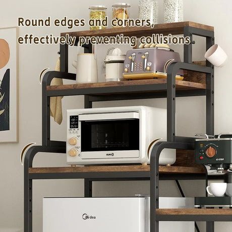 7-Tier Multifunctional Mini Fridge And Microwave Storage Rack - Omega Lifestyles