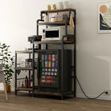 7-Tier Multifunctional Mini Fridge And Microwave Storage Rack - Omega Lifestyles