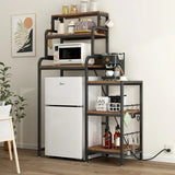 7-Tier Multifunctional Mini Fridge And Microwave Storage Rack - Omega Lifestyles