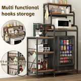 7-Tier Multifunctional Mini Fridge And Microwave Storage Rack - Omega Lifestyles