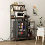7-Tier Multifunctional Mini Fridge And Microwave Storage Rack - Omega Lifestyles