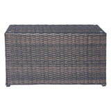 9 - Piece Outdoor Wicker Patio Set With Cushions - Driftwood - Omega Lifestyles