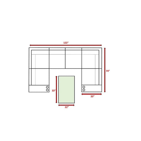 9 - Piece Outdoor Wicker Patio Set With Cushions - Driftwood - Omega Lifestyles