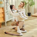 Adjustable Height Luxury Baby Dining High Chair White Gold - Omega Lifestyles