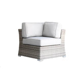 All - Weather 8 - Piece Wicker Patio Seating Group With Cushions - Driftwood - Omega Lifestyles