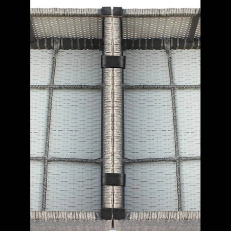 All - Weather 8 - Piece Wicker Patio Seating Group With Cushions - Driftwood - Omega Lifestyles