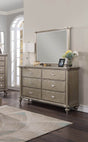 Antique Silver Solid Wood Contemporary Dresser With Mirror - Sleep Galleria