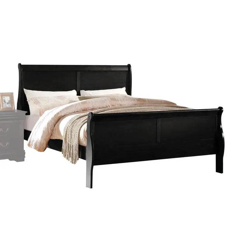 Black Finish Modern 2-Piece Bedroom Furniture Set - Omega Lifestyles
