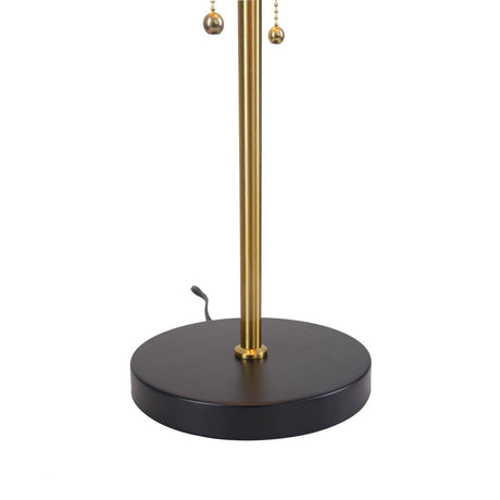 Black Metal Drum Shade Table Lamp With Pull Chain - Sleep Galleria
